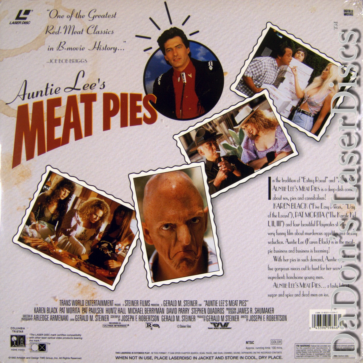 Auntie Lee's Meat Pies LaserDisc, Rare LaserDiscs, Not-on-DVD