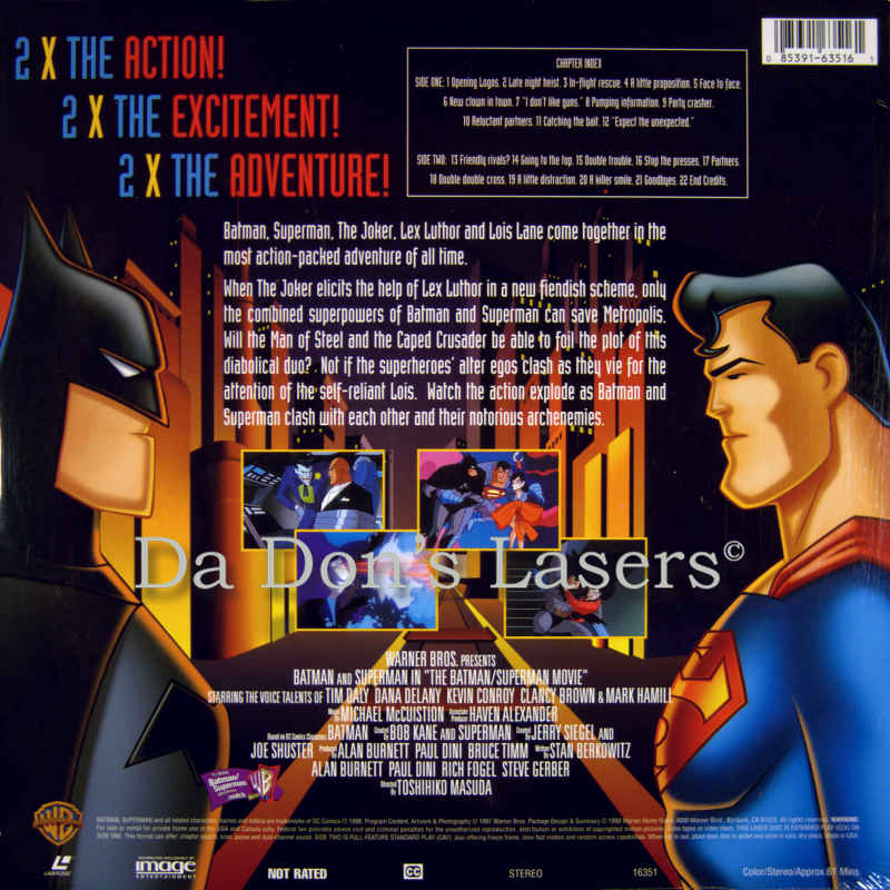 The Batman Superman Movie LaserDisc, Rare LaserDiscs, Rare LaserDiscs