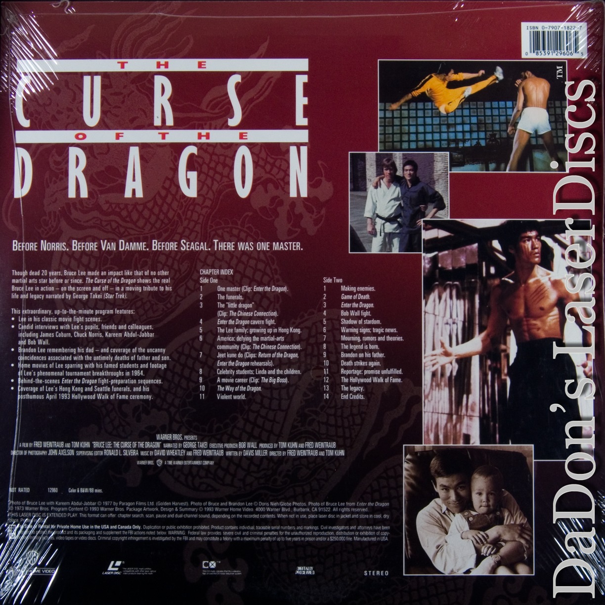 The Curse of The Dragon LaserDisc, Rare LaserDiscs, Not-on-DVD