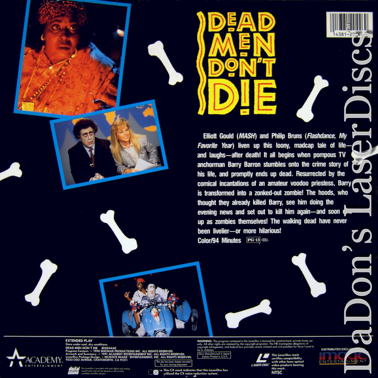 Dead Men Don't Die LaserDisc, Rare LaserDiscs, Not-on-DVD