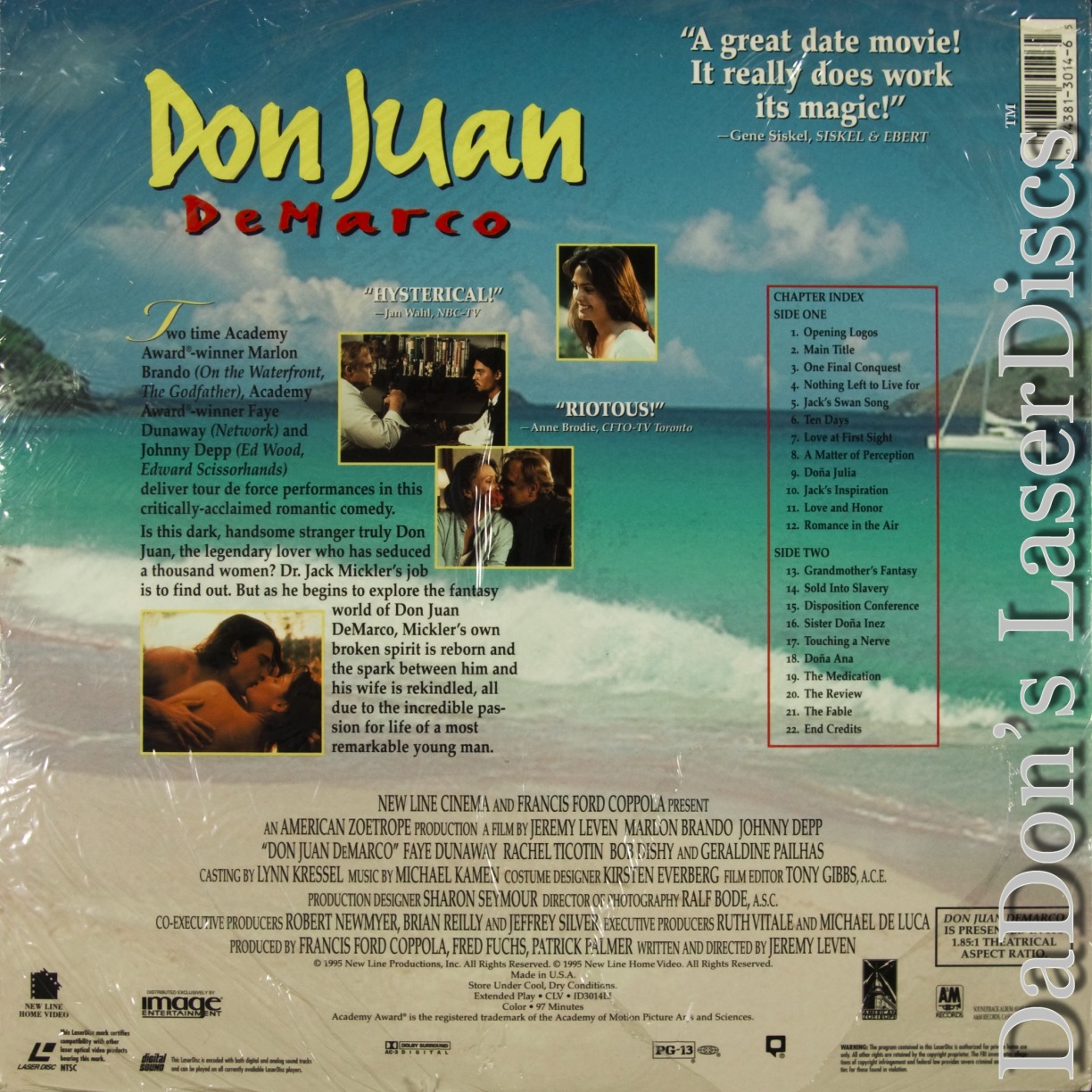 Don Juan DeMarco LaserDisc, Rare LaserDiscs, AC-3 Dolby Digital