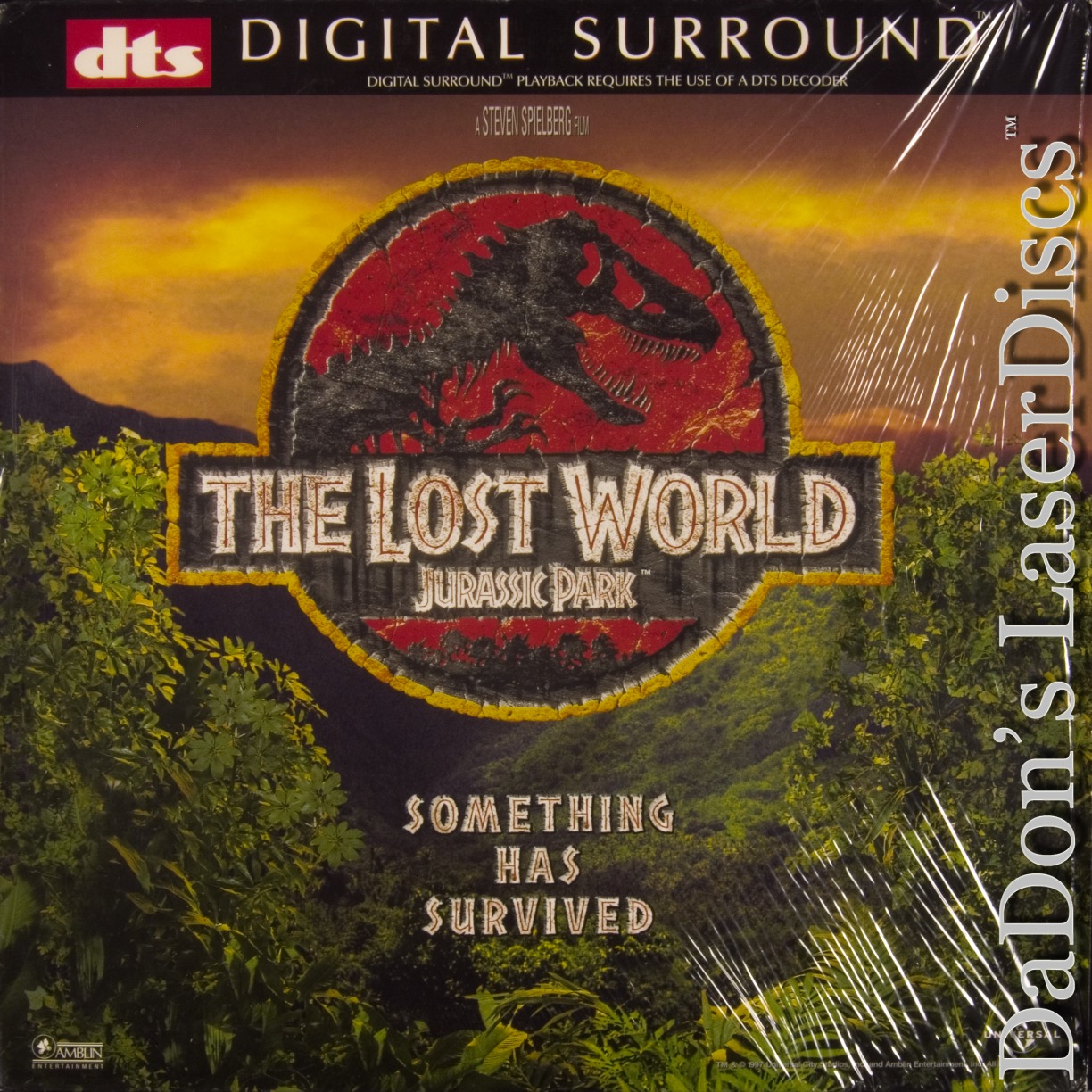 The Lost World Jurassic Park LaserDisc, Rare LaserDiscs, DTS Digital ...