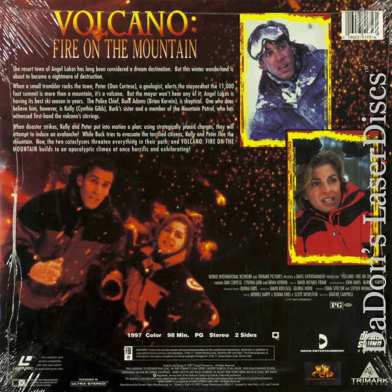 Volcano Fire on the Mountain LaserDisc, Rare LaserDiscs, Not-on-DVD