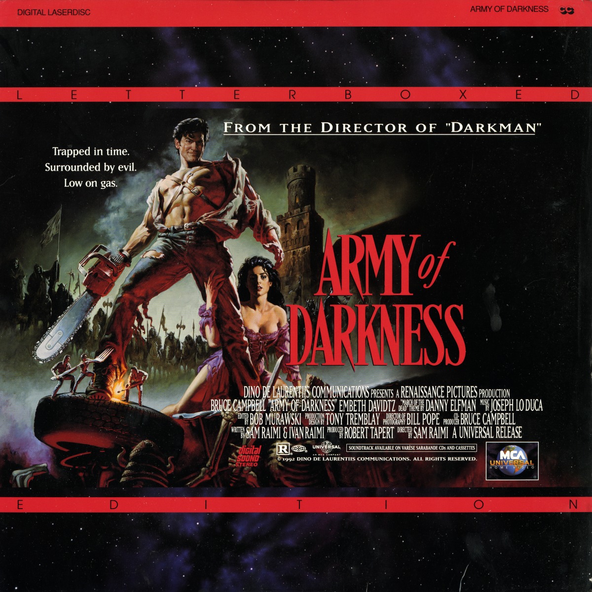 Evil Dead 3 Army of Darkness LaserDisc, Rare LaserDiscs, Remastered LD's