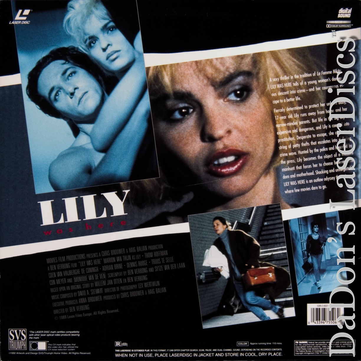 Lily was Here LaserDisc Rare LaserDiscs Not on DVD