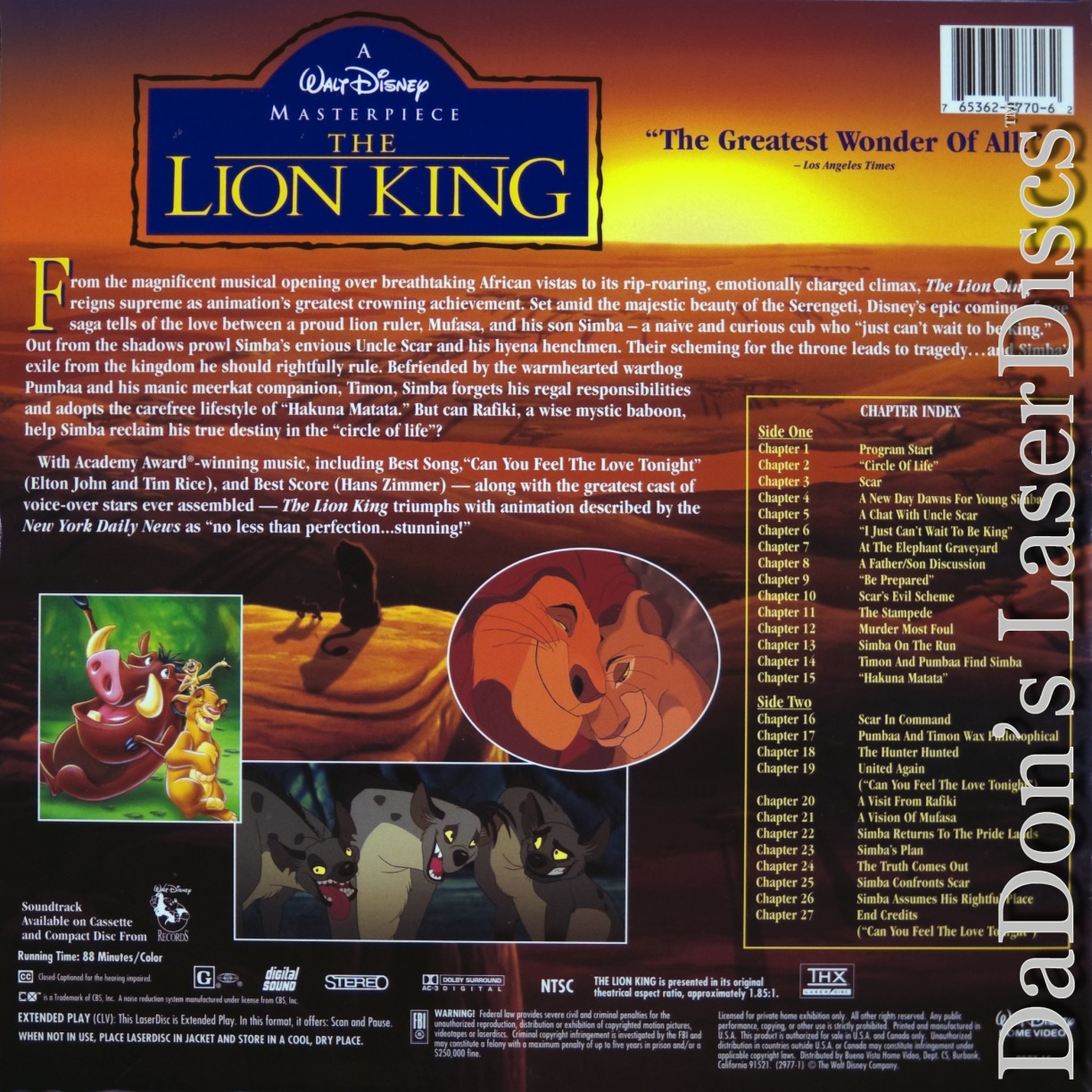 The Lion King Laserdisc 1995 | atelier-yuwa.ciao.jp