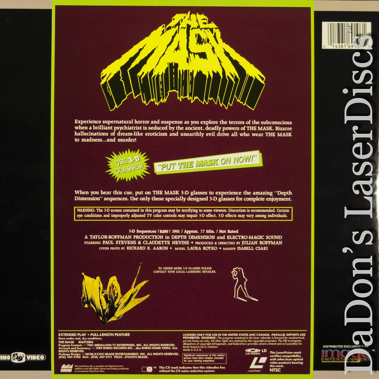 The Mask LaserDisc, Rare LaserDiscs, Rare LaserDiscs