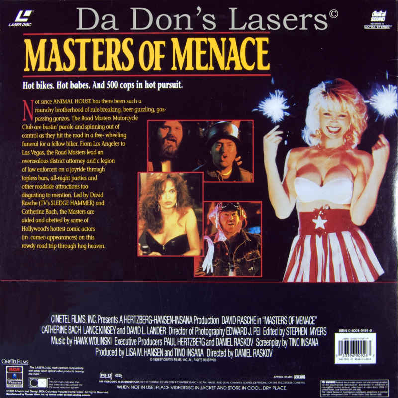 Masters of Menace LaserDisc, Rare LaserDiscs, Not-on-DVD