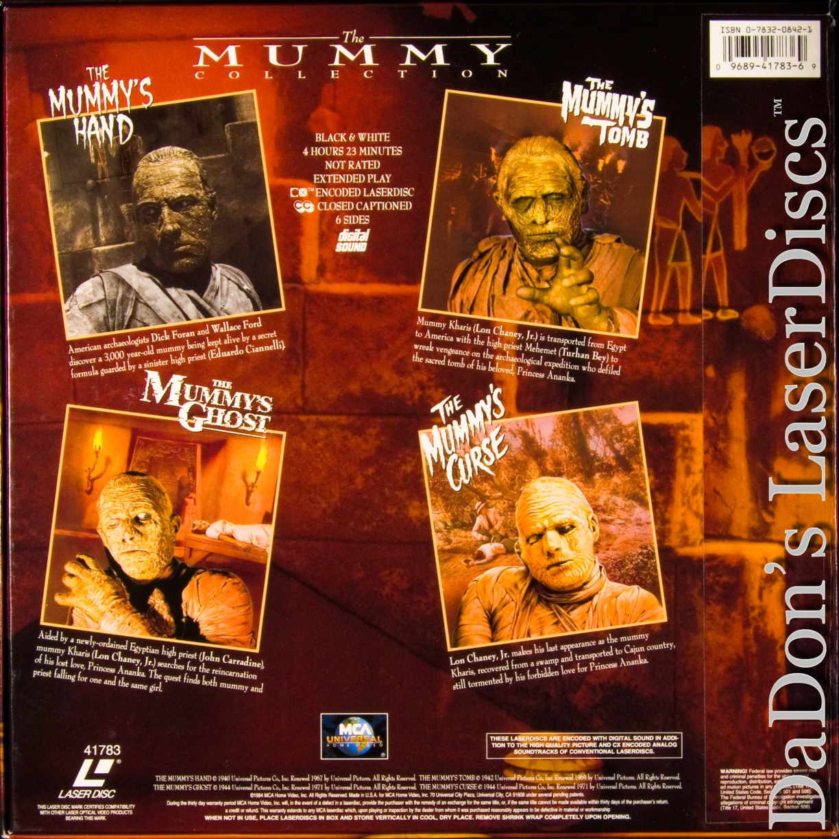 The Mummy Collection LaserDisc, Rare LaserDiscs, Boxsets Box Sets