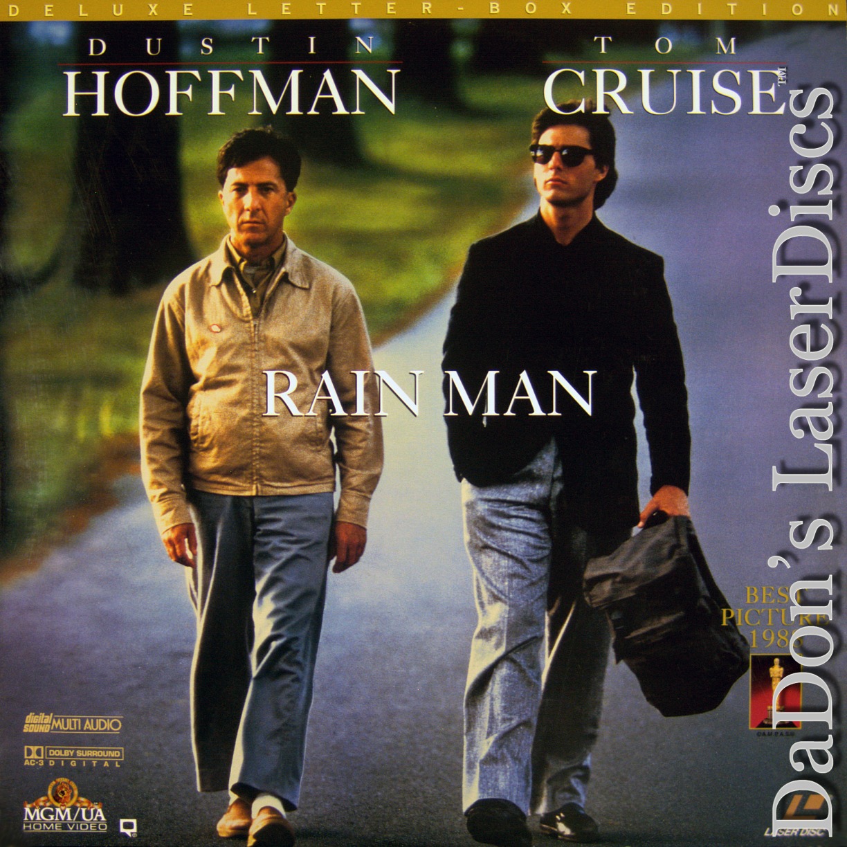RAIN MAN 2 DISC SET LASER VIDEODISC Dustin Hoffman Tom Cruise