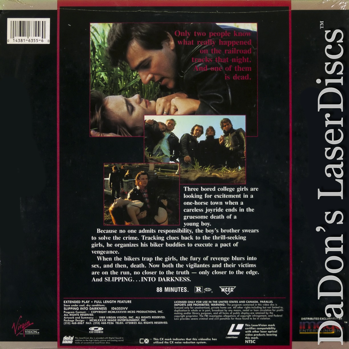 Slipping Into Darkness LaserDisc, Rare LaserDiscs, Thriller