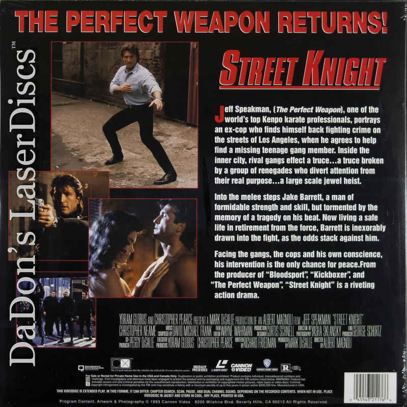 Street Knight LaserDisc, Rare LaserDiscs, Not-on-DVD