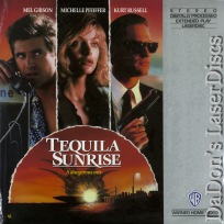 Tequila Sunrise Rare LaserDisc Pfeiffer Gibson Thriller