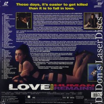 Love and Human Remains Dolby Surround Rare NEW LaserDisc Comedy