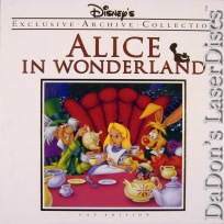 Alice in Wonderland Rare LaserDisc Box Disney Archive Animation