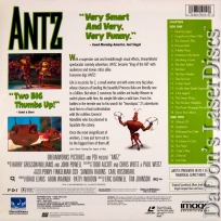 ANTZ AC-3 WS Mega-Rare NEW LaserDisc Allen Aykrod Lopez Stone Animation