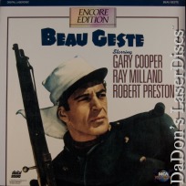 Beau Geste 1939 Encore Rare LaserDisc Cooper Milland Drama