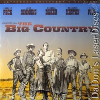 The Big Country WS NEW LaserDisc Peck Simmons Baker