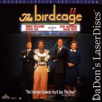 The Birdcage AC-3 WS Rare LaserDisc Williams Hackman Lane Comedy