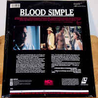 Blood Simple NEW LaserDisc Coen Brothers Getz McDormand Thriller