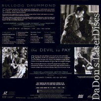 Bulldog Drummond / The Devil to Pay Rare Double LaserDisc Drama