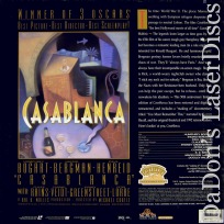 Casablanca 50th Anniversary Celebration LaserDisc Box Drama