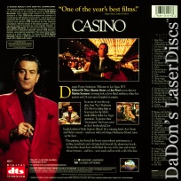 Casino DTS WS LaserDisc NEW Rare LD DeNiro Stone Pesci