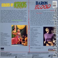 Circus of Horrors Baron Blood NEW Double LaserDiscs Horror