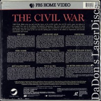 The Civil War Rare LaserDisc Box Ken Burns 621 Min Documentary War History