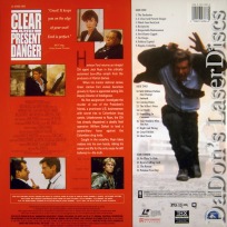 Clear And Present Danger - First AC-3 Pressed - WS LaserDisc Ford Archer Thriller