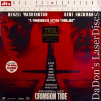 Crimson Tide DTS THX WS Rare LaserDisc Hackman Washington Thriller