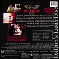 The Crow DTS THX WS Rare LaserDisc Brandon Lee *CLEARANCE*