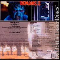 Demons 2 AC-3 WS Roan LaserDisc Rare UNCUT Bava Horror