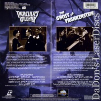 Dracula\'s Daughter The Ghost of Frankenstein Rare Encore LaserDisc Horror