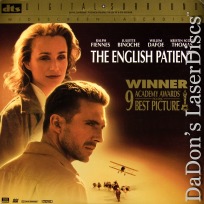 The English Patient DTS THX WS Rare LaserDisc Fiennes Romantic Drama