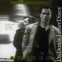 Eraser Widescreen LaserDisc Arnold Schwarzenegger Witness Protection Action Thriller