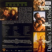 Eraser Widescreen LaserDisc Arnold Schwarzenegger Witness Protection Action Thriller