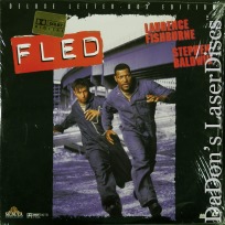 Fled AC-3 WS Rare LaserDisc Fishburne Baldwin Burke Hayek Action