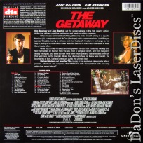 The Getaway DTS WS Rare UNRATED LaserDisc NEW Bassinger Baldwin Action