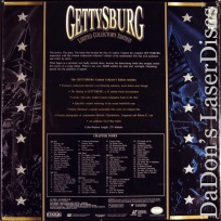 Gettysburg WS Rare LaserDisc Box Set Dir Cut War Epic