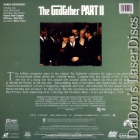 The Godfather Part II AC-3 THX WS NEW Rare LaserDisc Pacino De Niro Crime Drama