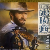 The Good, The Bad and The Ugly WS Rare LaserDisc Eastwood Western