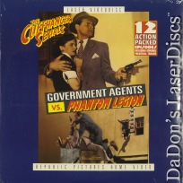 Government Agents vs Phantom Legion NEW Rare LaserDisc Cliffhanger Serials Action