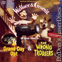 Grand Day Out Wrong Trousers Wallace Gromit LaserDisc Animation