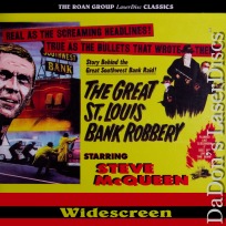 The Great St. Louis Bank Robbery NEW WS Roan Rare LaserDisc Crime Drama