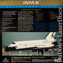 Hail Columbia! IMAX Dolby Surround CAV Rare LaserDisc Space Documentary