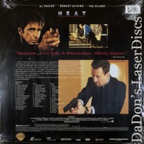 HEAT AC-3 WS Rare LaserDisc Pacino DeNiro Kilmer Thriller