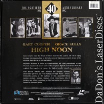 High Noon Boxset Rare LaserDisc Grace Kelly Gary Cooper Western