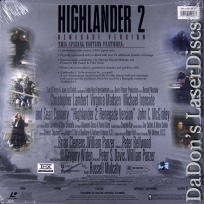 Highlander 2 Renegade Version UNCUT AC-3 THX WS Rare LaserDisc Sci-Fi *CLEARANCE*