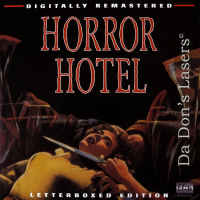 Horror Hotel Elite WS Rare LaserDisc Stevenson Lee Lotis